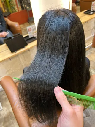 ロング カラー AMBERGLEAM Hair&Cloth Yoga所属・Ryo☘縮毛矯正/ メンズ/ブリーチ/のヘアスタイル