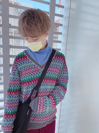 ショート カラー ヘアアレンジ メンズ メンズZina代表 田端 麗治のヘアスタイル