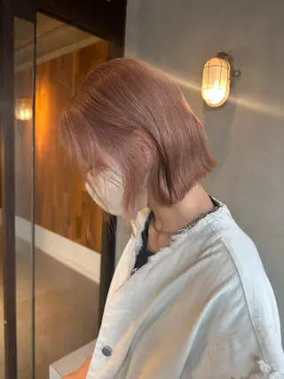ミディアム カラー ピンクカラー/ mana🎀のヘアスタイル