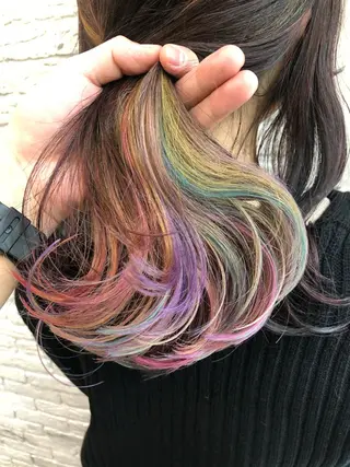 セミロング カラー olino 【オリノ】西田辺のヘアスタイル