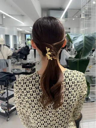 ロング 卒業式ヘアセット🎀 ヘアアレンジのヘアスタイル