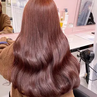 ロング カラー ヘアアレンジ ダブルカラー 韓国ヘアKYONのヘアスタイル