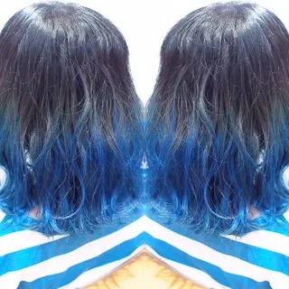 ミディアム カラー ヘアアレンジ 及川シゲル 髪質改善講師のヘアスタイル