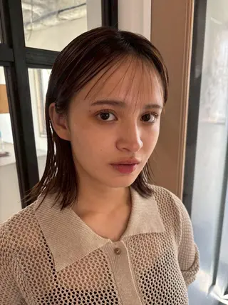 ミディアム CEINE OURのヘアスタイル