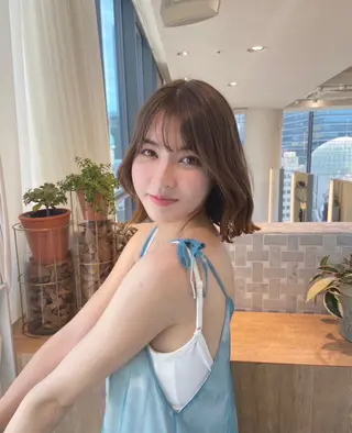 ミディアム カラー 玉川 京のヘアスタイル