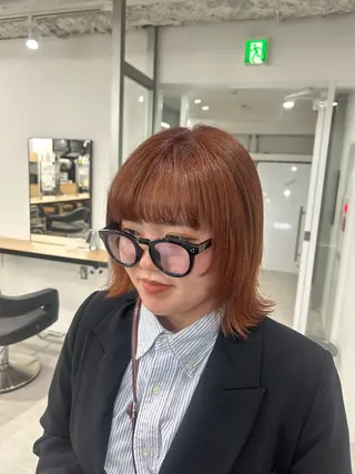 ショート カラー 愛結 暖色カラー🎀🩰のヘアスタイル