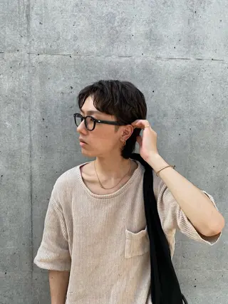 カラー メンズ 角南 莉朱のヘアスタイル