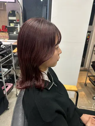 ミディアム Yuuka/ w colorのヘアスタイル