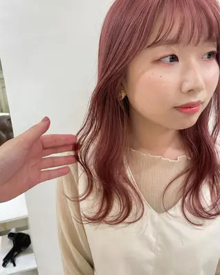 セミロング カラー ボブ/パーマ 古家 佑真のヘアスタイル