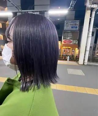 ミディアム カラー HAIR LOUNGE Run Ways所属・Shiho 🦋 ／透明感カラーのヘアスタイル