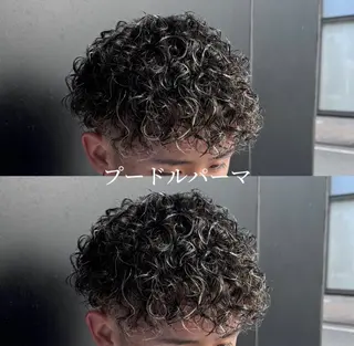 ショート パーマ メンズ 柏メンズカットパーマ NO.1タイチのヘアスタイル