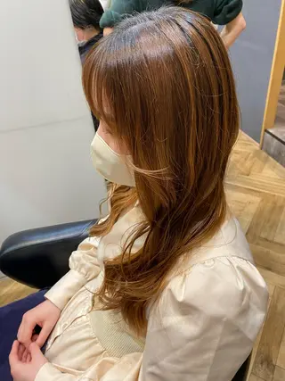 ロング ⭐️透明感カラー/ パーマ⭐️宮野翔のヘアスタイル