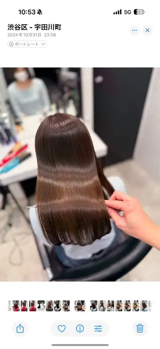 セミロング エリアNo.1縮毛 矯正🌹理想の美髪へのヘアスタイル