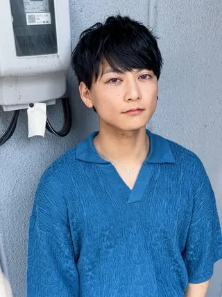 ショート パーマ メンズ メンズ特化/お任せ可 矢場町/モモコ🍑のヘアスタイル