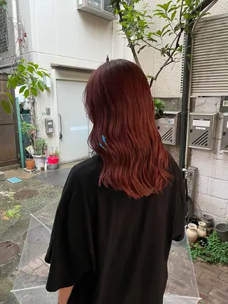 セミロング カラー 高橋 愛美のヘアスタイル