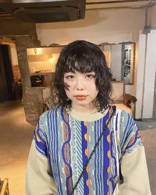 ミディアム パーマ お任せヘア☘️☘️ 及川渚のヘアスタイル