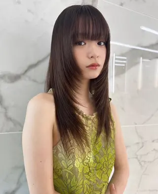 ロング カラー Yu kaのヘアスタイル