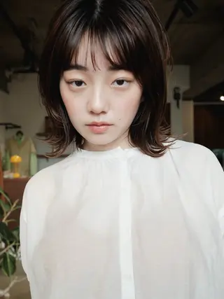 ミディアム カラー her所属・kaito /都立大学herのヘアスタイル