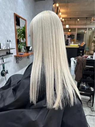 セミロング カラー C'LD Hair Produce【シールドヘアープロデュース】所属・シールドヘアー/那覇 /縮毛矯正/ブリーチのヘアスタイル