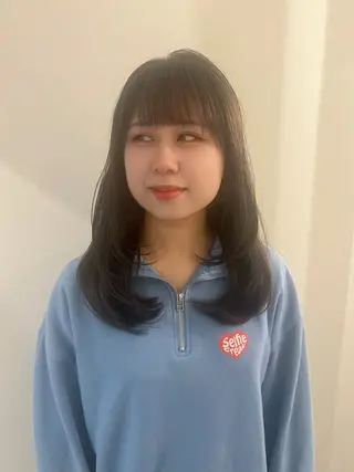 ロング カラー 工藤 梨花のヘアスタイル