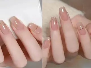 ネイル ATULA Nail 💅チップ長さだしのネイルデザイン