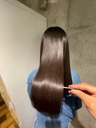 ロング Lucca Lance経堂店【ルッカランス】所属・美髪矯正/髪質改善/ 福崎航平のヘアスタイル