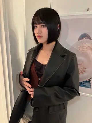 ショート riria/ボブ /ブラウンカラー🎀のヘアスタイル