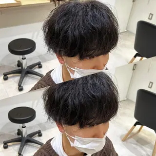 ショート パーマ メンズ AI TOKYO men’s  横浜所属・メンズ支持数No.1 👑リュウ👑のヘアスタイル