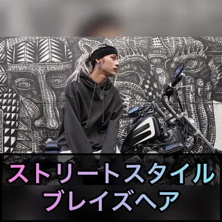 ミディアム カラー パーマ ヘアアレンジ メンズ マツエク・マツパ haco+所属・🌈派手髪エクステ ブレイズ🌈ひろとのヘアスタイル