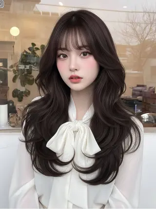 ロング カラー 綺麗め/ トレンドヘア/みずはのヘアスタイル