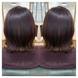 ミディアム カラー 村山 茉衣のヘアスタイル