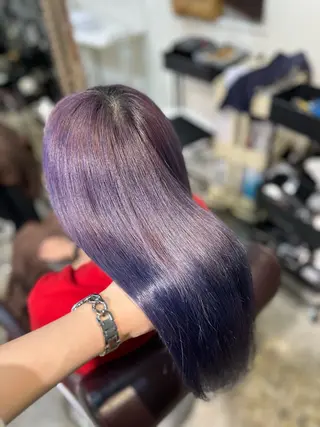 ロング カラー フェザーパーマ🌙 毛流れ yuzukiのヘアスタイル