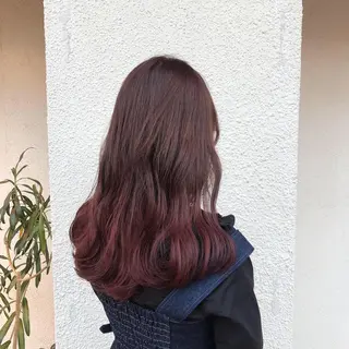 ロング カラー ヘアアレンジ 酸性縮毛矯正🧴韓国 レイヤー/髪質改善のヘアスタイル