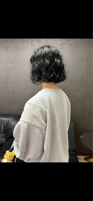 ショート パーマ nono/パーマ /顔まわりカット🐈のヘアスタイル