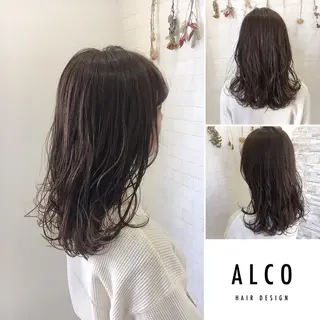 ミディアム カラー ワタイショウタ 髪質改善✨眉毛サロンのヘアスタイル