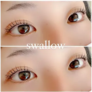 マツエク・マツパ swallow 奈良西大寺店のマツエク・マツパデザイン