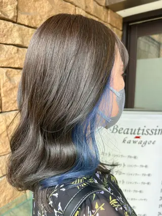 ミディアム カラー 板倉　花連 💌リピーター様へ↓のヘアスタイル