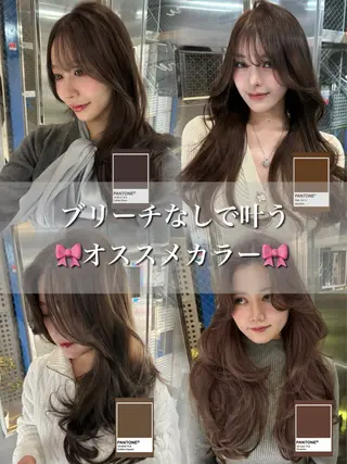 ロング カラー 堀江/透明感 ベージュ/白川幸太のヘアスタイル