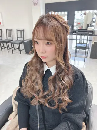 ロング ベルグロー所属・ベルグローヘアセット 🤍まりこのヘアスタイル