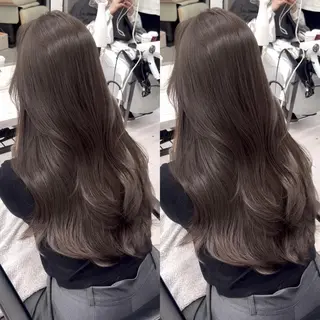 ロング カラー 韓国ヘア♡ 顔まわりカットayaのヘアスタイル