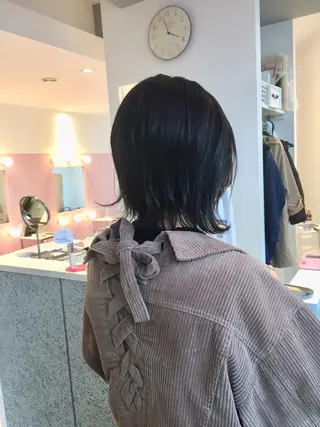 ミディアム 所渉/韓国レイヤー /ウルフカットのヘアスタイル