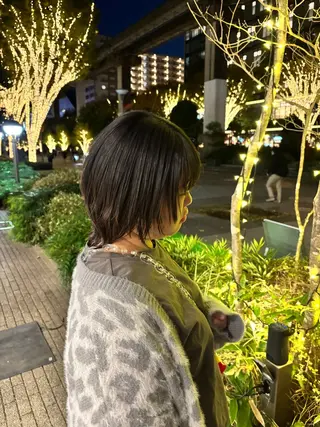 ミディアム カラー ヘアアレンジ 加藤 愛実のヘアスタイル