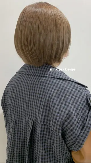 ミディアム カラー 顔周りレイヤー 🎀マリノのヘアスタイル