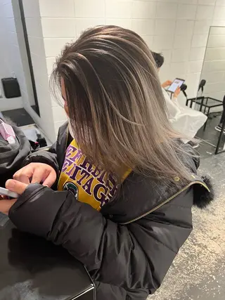 ミディアム カラー パーマ ヘアアレンジ メンズ キッズ nico TOKYO 渋谷所属・ブリーチ　ハイトーン 特化🌈フジタハルキのヘアスタイル