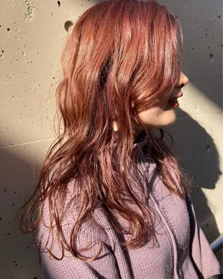 ロング カラー CODE.LINE上福原所属・・ 美帆のヘアスタイル