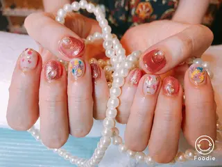 ショート ネイル 長さ出し専門 nynaのネイルデザイン