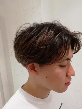 メンズ パーマ ショート Ash 店長 木村 和人のヘアスタイル