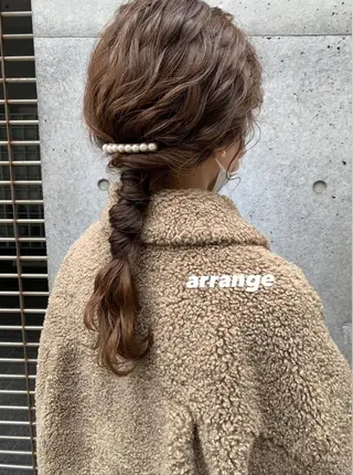 ヘアアレンジ 🌟アレンジが似合う カラー🌟Rumiのヘアスタイル