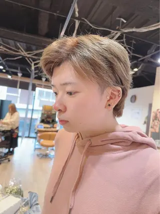 カラー メンズ 髪質改善&ストレート ‪✂︎‬鈴木青樹のヘアスタイル