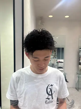 メンズ 永田虹輝 /パーマ/スパイキーのヘアスタイル